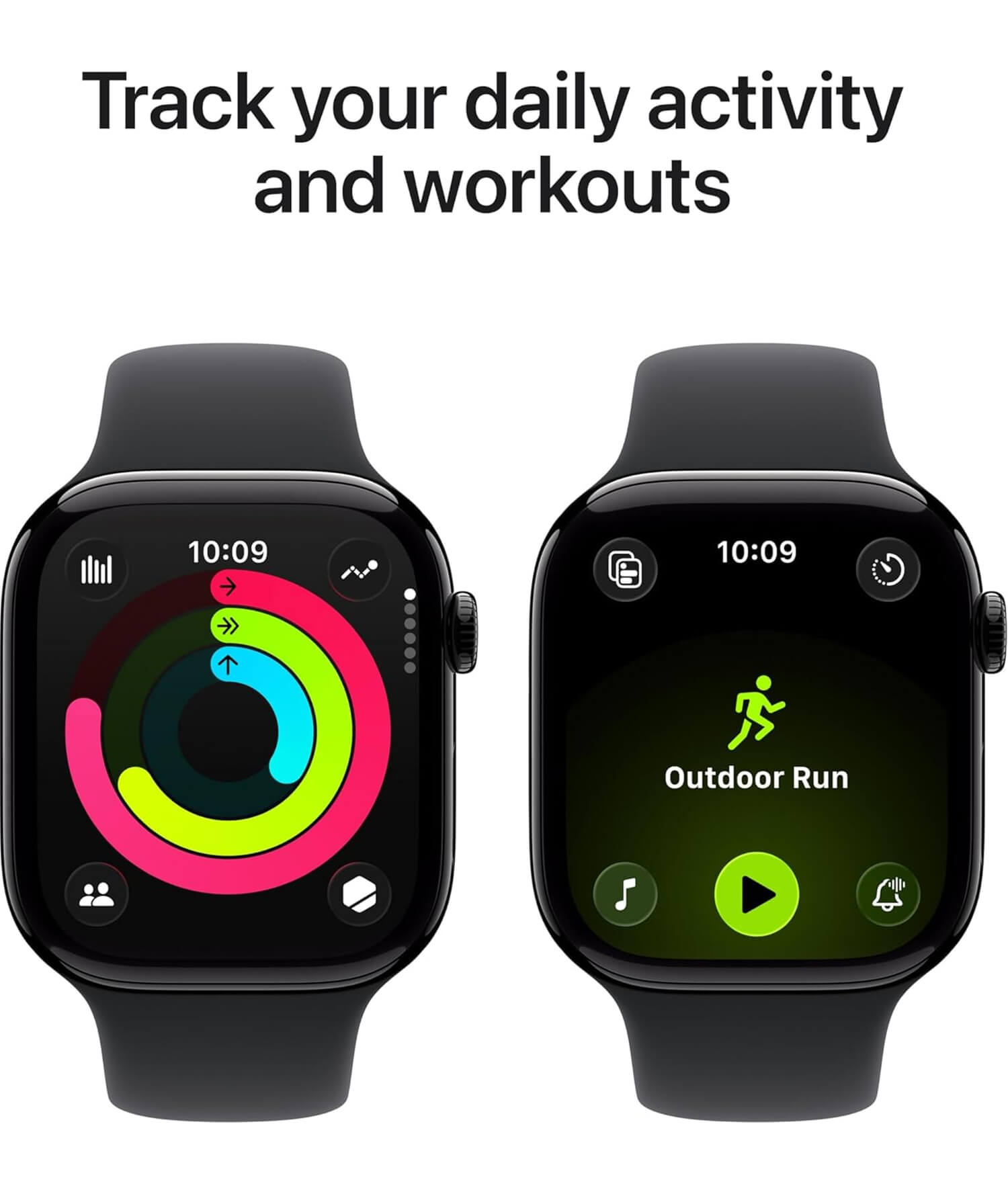 Apple Watch Series 11 42mm  – Sport Band Jet Black - Image 2