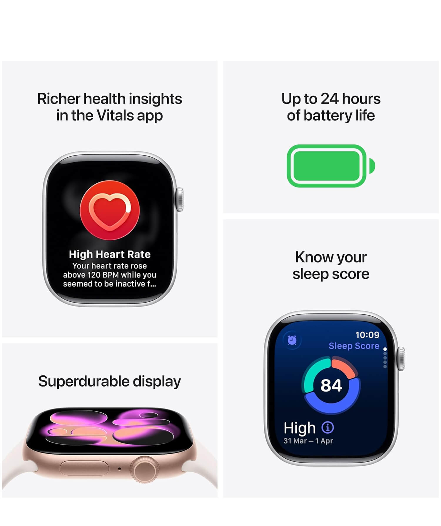 Apple Watch Series 11 42mm  – Sport Band Jet Black - Image 5