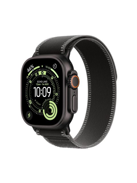 Apple Watch Ultra 3 49mm – Titanium Black – Black Trail Loop